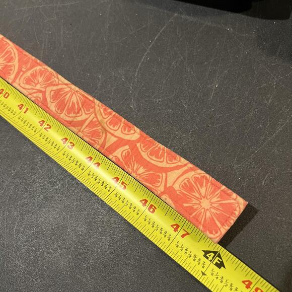 Vineyard Vines Belt Womens Large Orange Pink Citrus Print D Ring Accessory - Picture 5 of 6